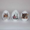 Персидское расписное яйцо для Новруза – тигровая модель (набор из 3 шт.)