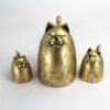 Скульптуры кошек из полиэстера, комплект из 3 штук – элегантное и долговечное украшение для дома