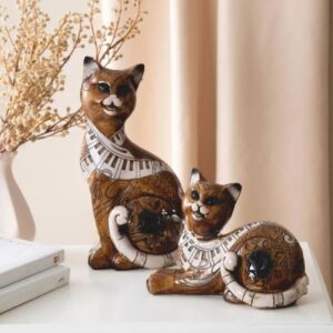 Декоративные фигурки кошек, комплект из 2 штук