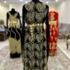 Курдское вечернее платье с ручной вышивкой (черное)