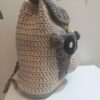 Детский рюкзак «Корова» (вязаный, макраме)