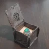 Йеменское серебряное кольцо «Я Али» (Зелёный камень)