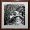 Графический рисунок «Глаза девочки» (ручная работа)