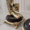 Пара бронзовых скульптур кошек – золотистый декор