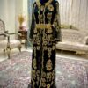 Курдское черное платье с ювелирным декором