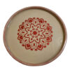 Сервировочный поднос из дерева и смолы - Современный цветочный декоративный дизайн