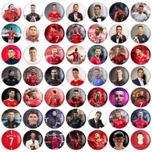 Значки с Криштиану Роналду — огромный набор из 49 шт.