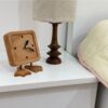 Деревянные настольные часы ручной работы (Коричневый)