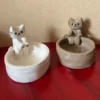 Керамический подсвечник «Кот» для интерьера