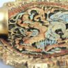 Золотистый настенный подсвечник «Дракон»