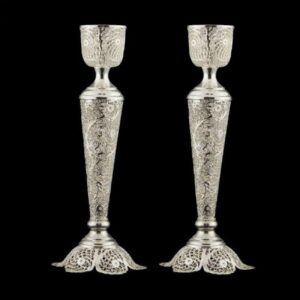Ажурные подсвечники – филигранное мастерство из меди с серебром