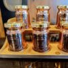 Медные банки с покрытием для специй с подставкой, набор из 6 предметов