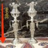 Филигранные посеребренные подсвечники с узором «Цветок»