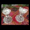 Ажурные медные подсвечники с серебряным покрытием
