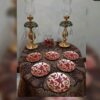 Набор посуды «Хафт-Син» с зеркалом и аквариумом, красный