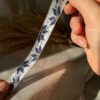 Плетёный браслет из стальных бусин для женщин — цветочный узор, модель «Эла»