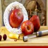 Серебристый удалитель косточек для яблок