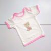 Детская розовая футболка с милым мишкой
