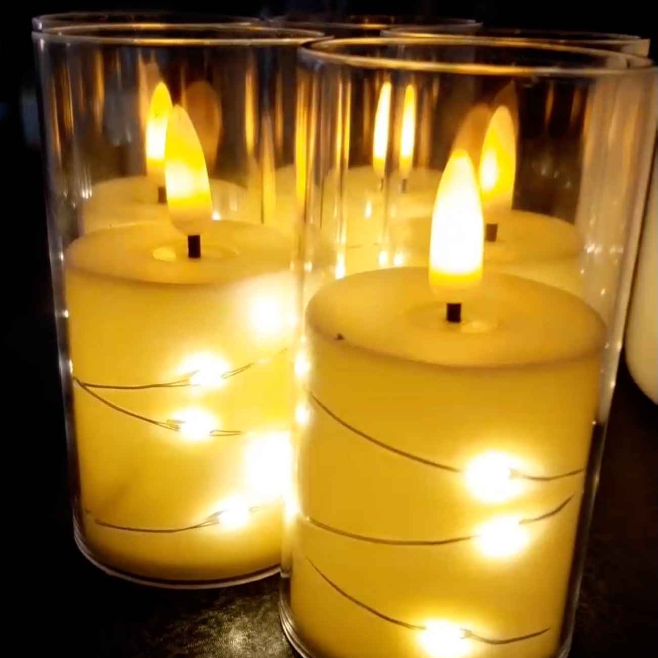Светодиодные LED-свечи (набор 2 шт., акрил)