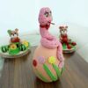 Керамические куклы-змеи (набор из 2), розовые