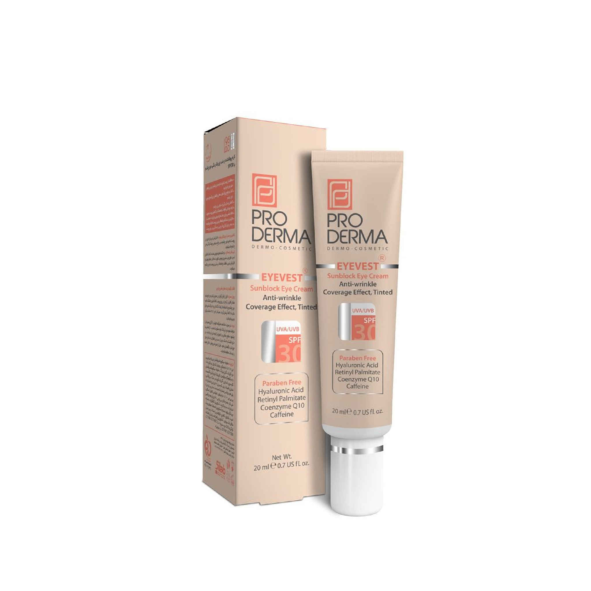 Тонирующий крем Proderma SPF 30 для кожи вокруг глаз