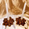 Подсвечник из смолы — для украшения интерьера с тигровым узором