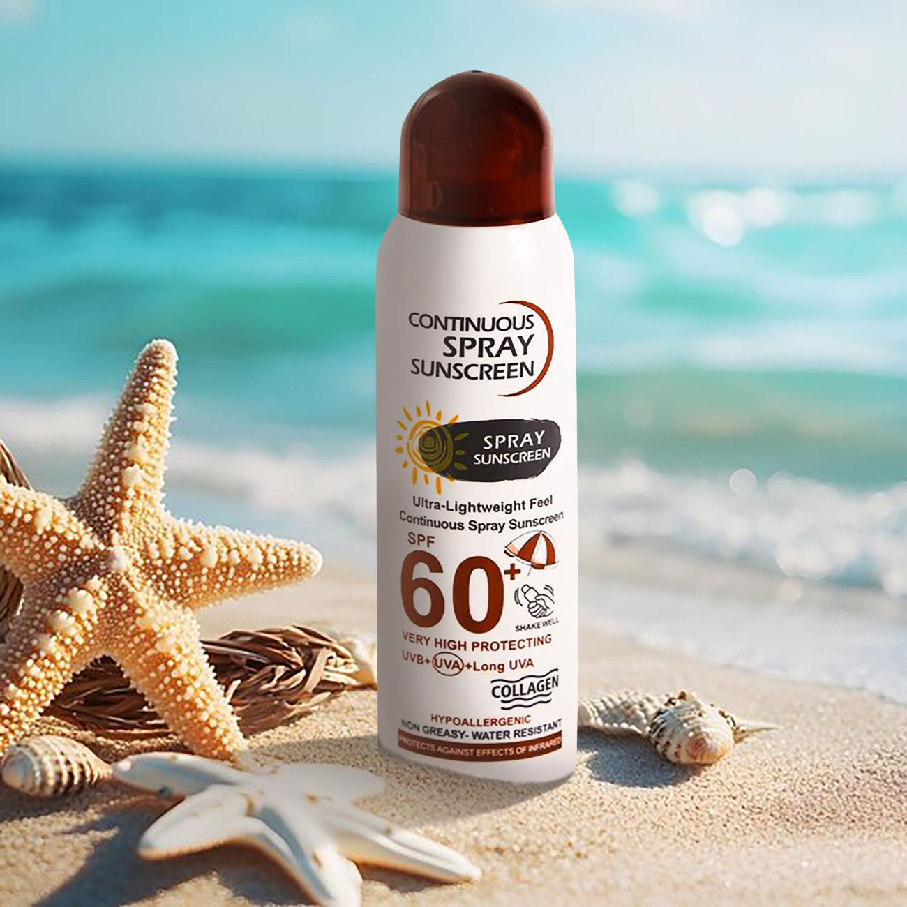 Солнцезащитный спрей Vocali SPF 60 (UVA/UVB)