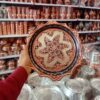Large Copper Serving Tray in Star Design with Silver Inlay and Nano Finish (1)