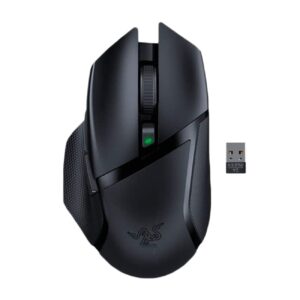 Беспроводная игровая мышь (черная, пластик)