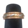 Wide Copper Bracelet with Silver and Gold Weave, Premium Quality (3)