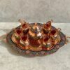 6-person Copper and Mina Kari Tea Set with Very Delicate and Unique Patterns (3)