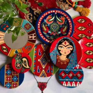 Декоративные тарелки с персидскими узорами (9 шт.)