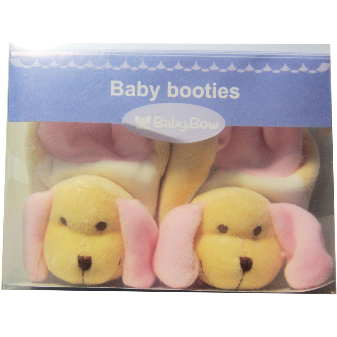 Детские розовые носки «Baby Boo» с собачкой
