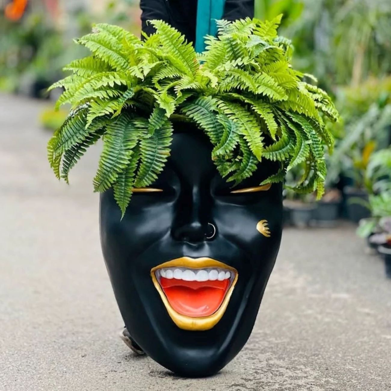 Настенное кашпо «Лицо» в стиле Farmhouse