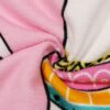 Blue Children's Poncho Bath Towel with Dinosaur Design (2)