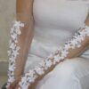 Bridal Gloves With Blossom Design For Wedding And Reception (2)