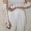Bridal Gloves With Blossom Design For Wedding And Reception (3)
