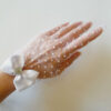 Chic Bridal Gloves With Lace, Pearls, And Bows For Weddings (2)