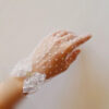 Chic Bridal Gloves With Lace, Pearls, And Bows For Weddings (3)