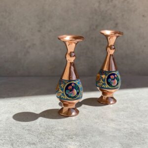 Медные вазы минакари «Гол о Морг» — набор из 2 шт. (16 см)