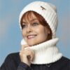 Cozy Knitted Hat and Ring Scarf Set with Plush Fur Lining (4)