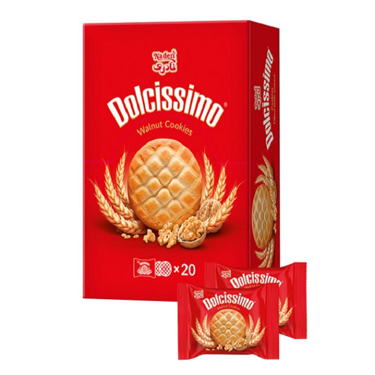 Персидское ореховое печенье Delsissimo от Naderi – упаковка 3 шт., 500 г
