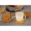 Eco-Friendly Jigsaw Puzzle Coaster Set with Stand – Suitable for Dining & Coffee Tables (5x) 2