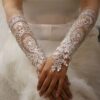 Elegant Embellished Fingerless Bridal Gloves For Weddings And Special Occasions (1)