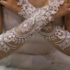 Elegant Embellished Fingerless Bridal Gloves For Weddings And Special Occasions (2)