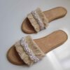 Handmade Macrame Slipper – Boho Style Suitable for Indoor Style with Pearl Design (2)