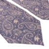Men's Ascot tie - Suitable for Wedding with Paisley Design in Purple (3)