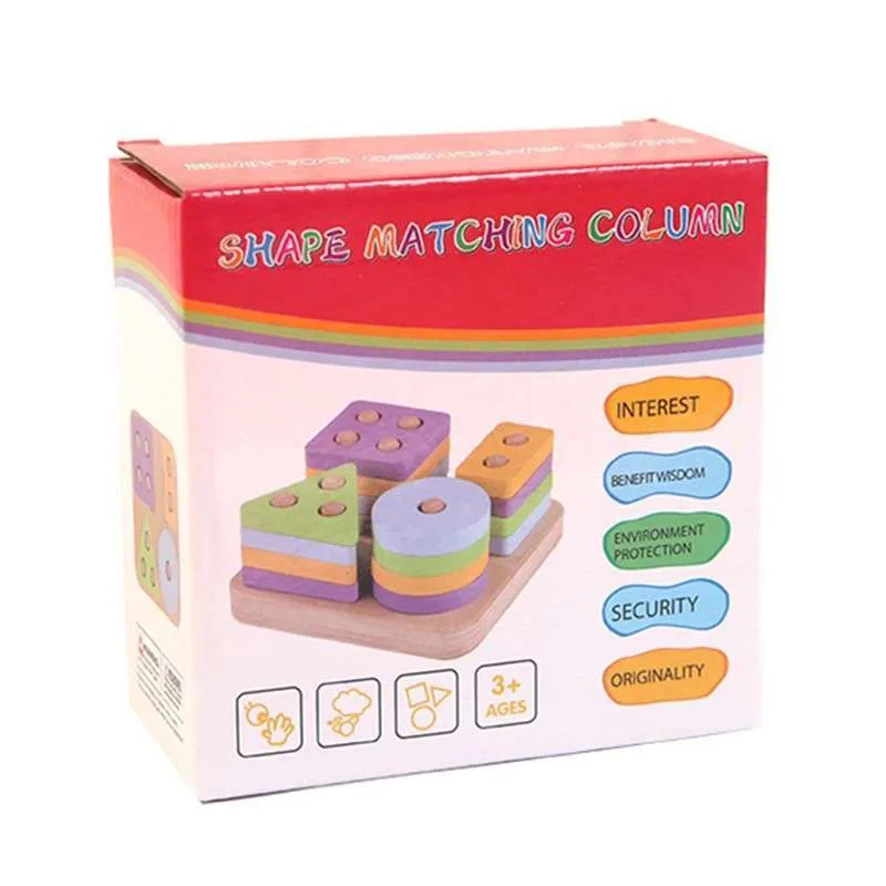 Сенсорная игрушка Монтессори из дерева