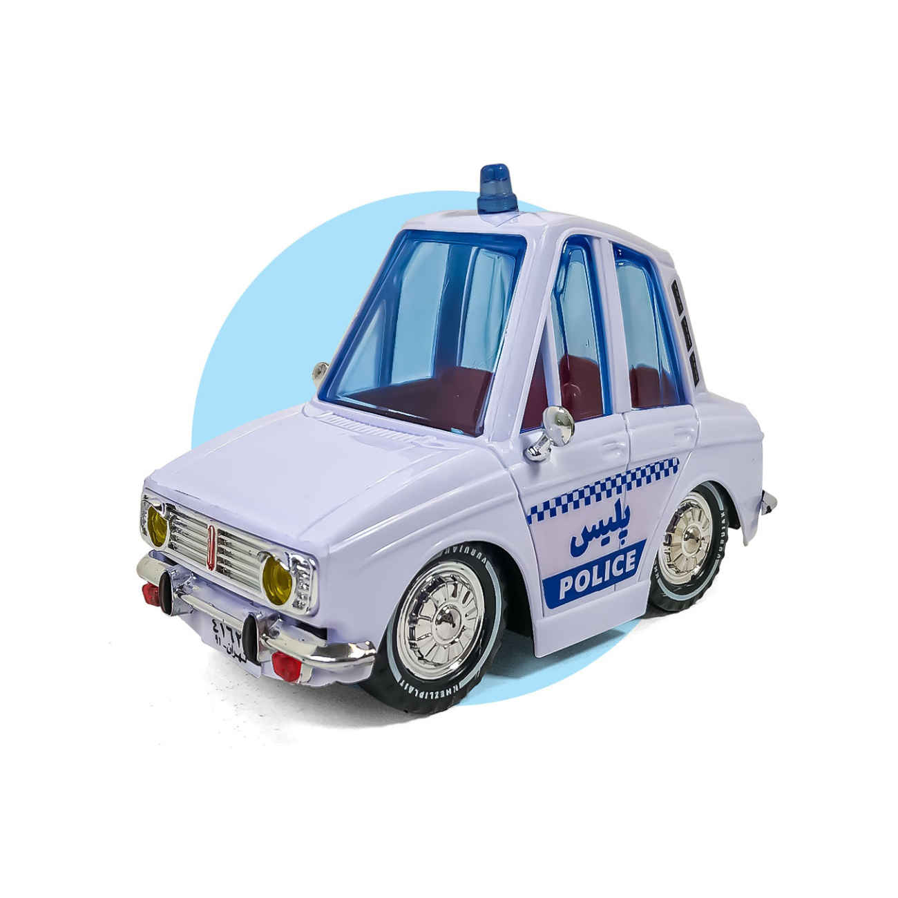 Модель полицейского автомобиля Paykan Vorojeck (белая)