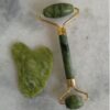 Premium Grade Natural Jade Gua Sha and Jade Roller Set – For Lifting and Deep Cleansing (2)